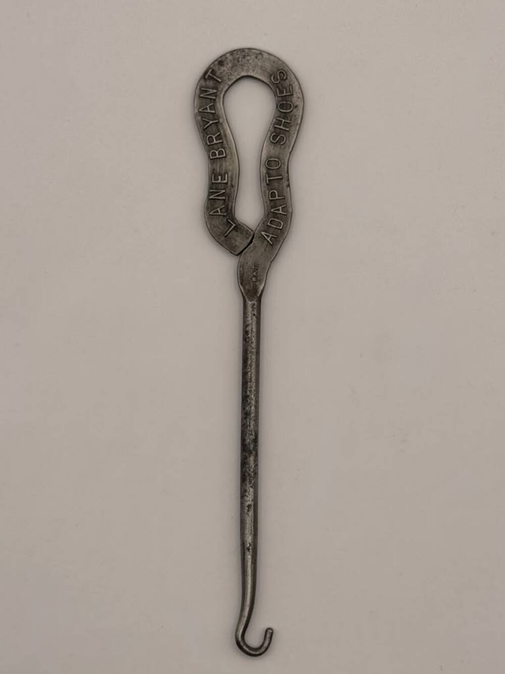 Vintage Lane Bryant Advertising Button Hook Shoe Fastener Metal Tool